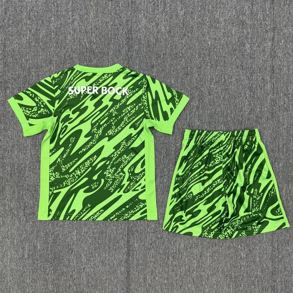 Conjunto infantil guarda-redes verde 25/26