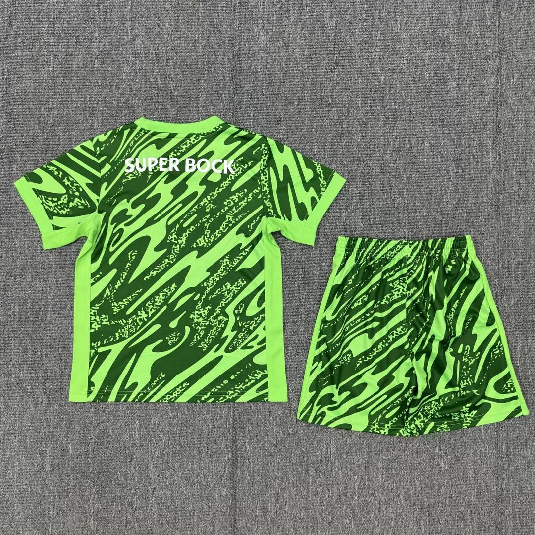 Conjunto infantil guarda-redes verde 25/26