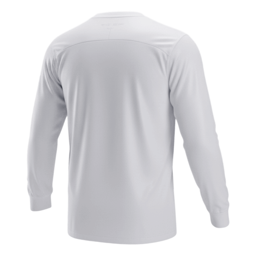 Retro Portugal Fora Manga Comprida Camisa 2012 Branco