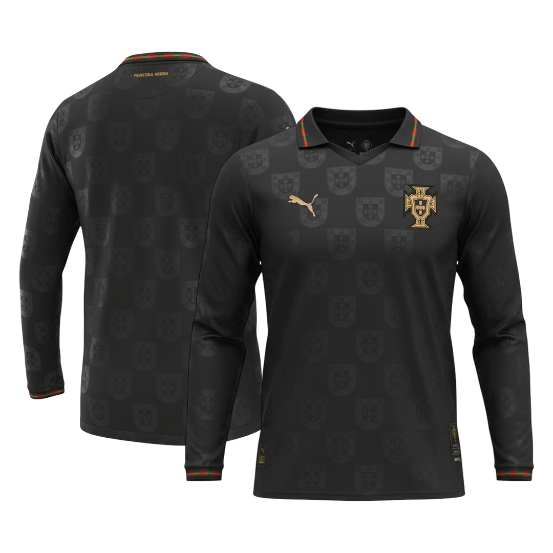 Portugal Manga comprida Camisola 2026 Preto