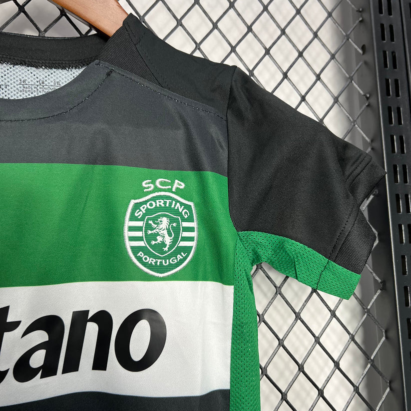 Conjunto infantil Casa verde/branco/preto 24/25