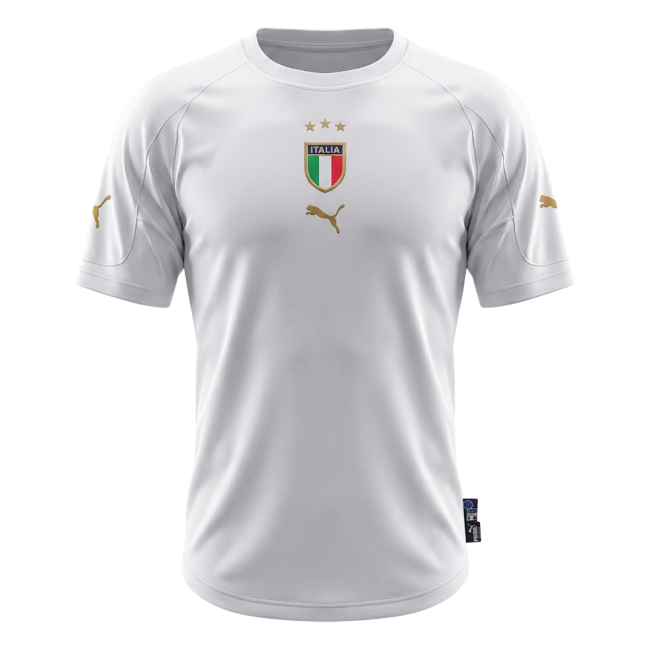 Retro Itália Fora Camisola 2004 Branco