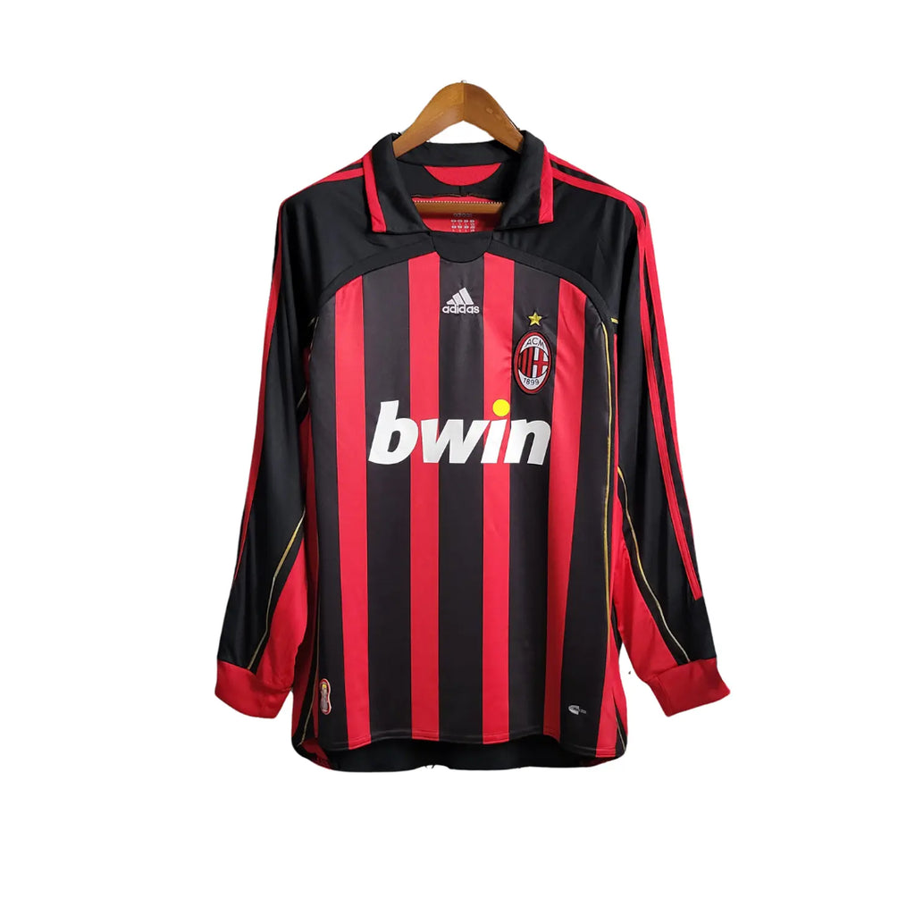 Camisola Milan Casa 06/07 Retro - Manga Comprida