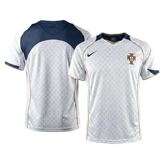 Camisola Retro Portugal Fora 2004 Branca