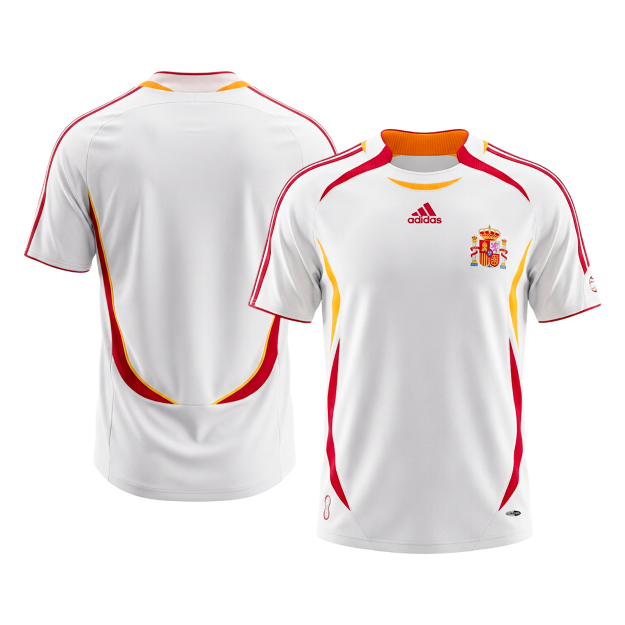 Retro Espanha Camisola Alternativa 2006 Branco