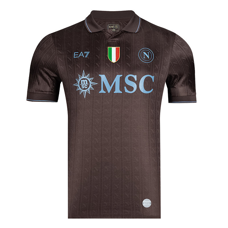 Camisola Napoli alternativa preta 25/26