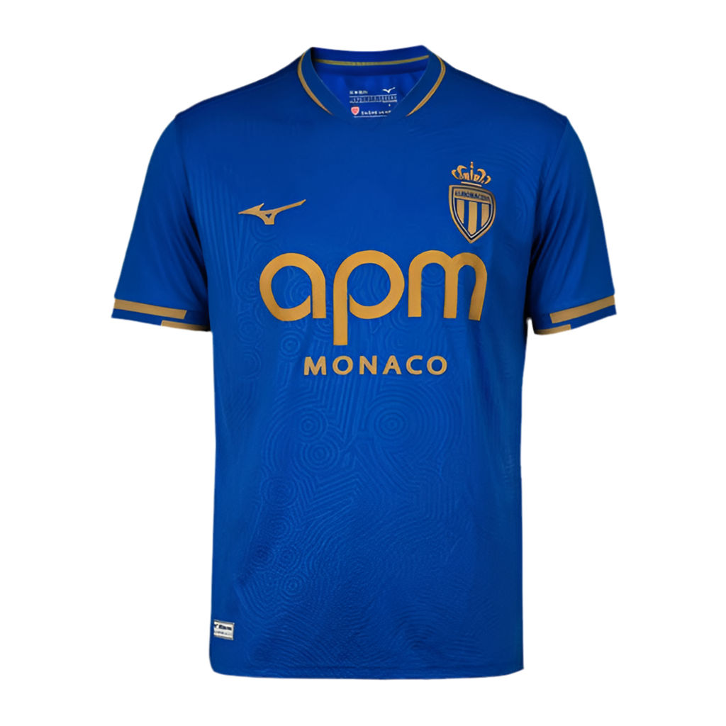 Camisola AS Mónaco Visitante azul 25/26