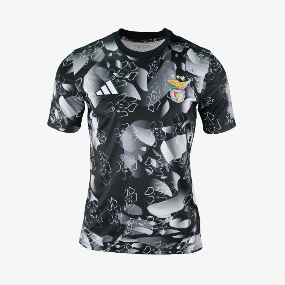 Camisola pré-jogo cinzenta/preta 24/25