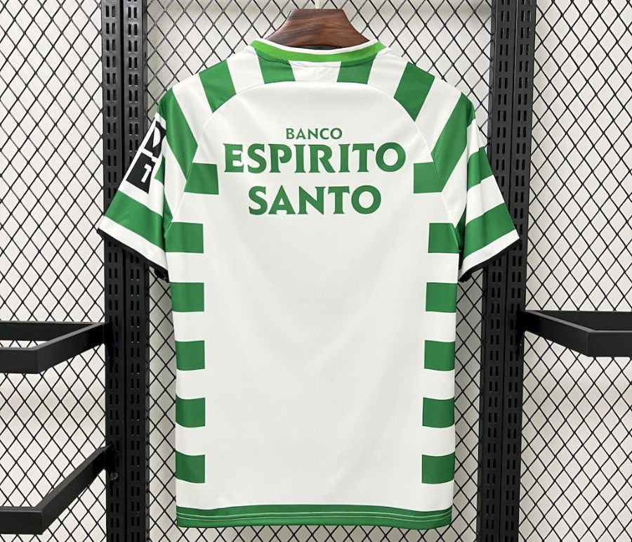 Camisola retro Principal 03/04 verde e branca