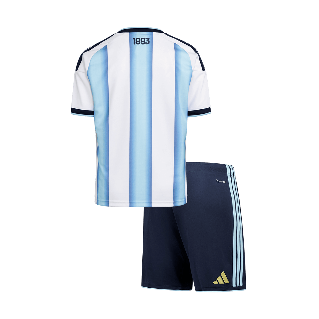 Argentina Infantil Casa Futebol Camisa Conjunto (Camisola+Calções) Mundial 2026