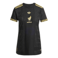 Camisola de Futebol México Gold Mulher 2025 Preto Dourado