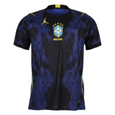 Versão do Jogador Brazil Fora World Cup Futebol Camisas 2026 Marinha