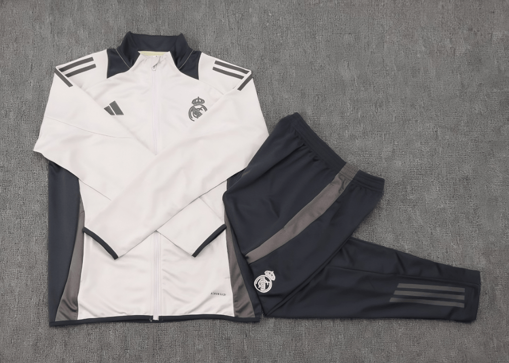 Real Madrid 24/25 - Fato de Treino - Fecho de Correr Completo