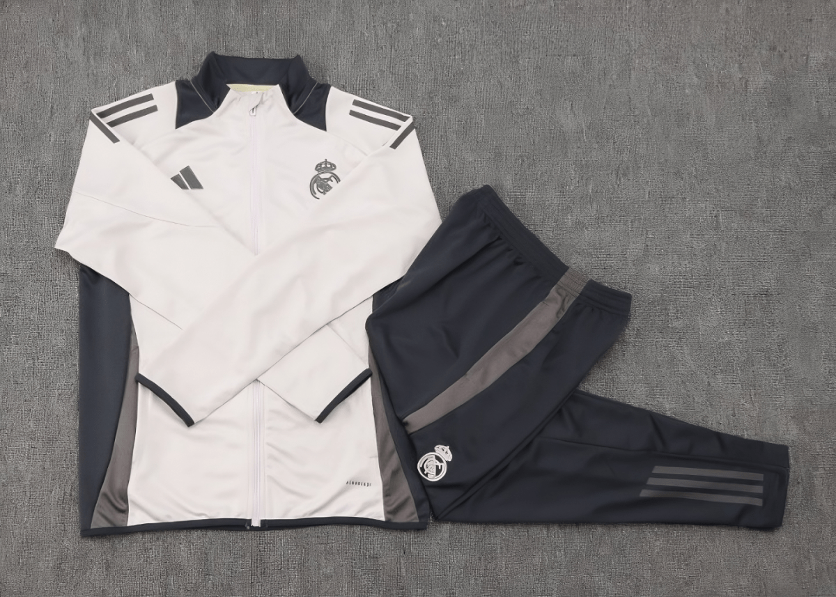 Real Madrid 24/25 - Fato de Treino - Fecho de Correr Completo