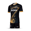Conjunto infantil “7” Terceiro equipamento 24/25 - preto e dourado