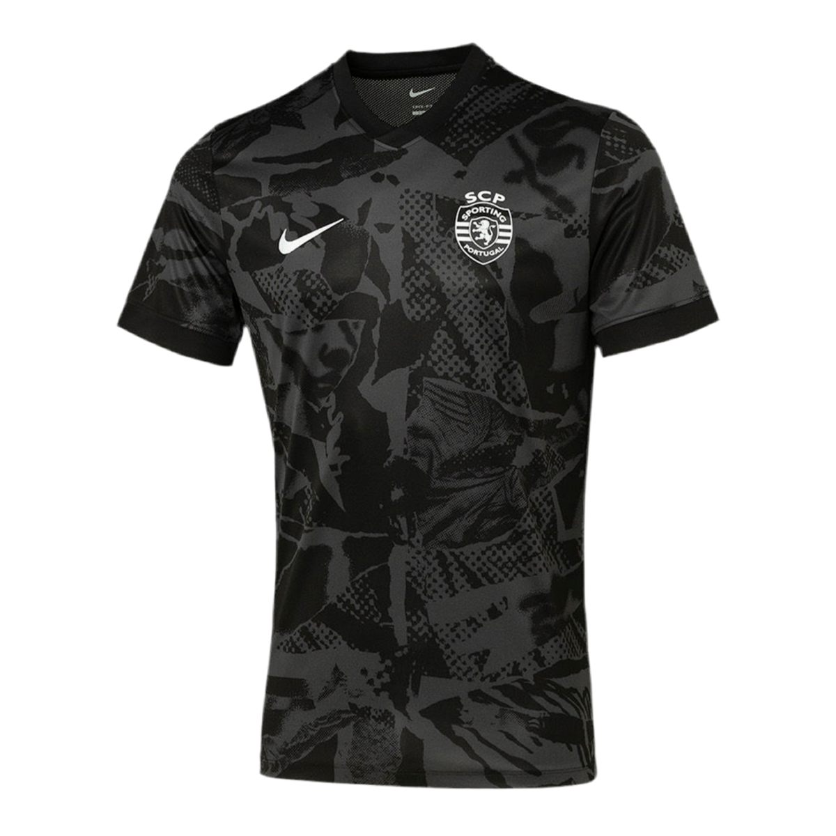 Camisola pré-jogo preta 25/26