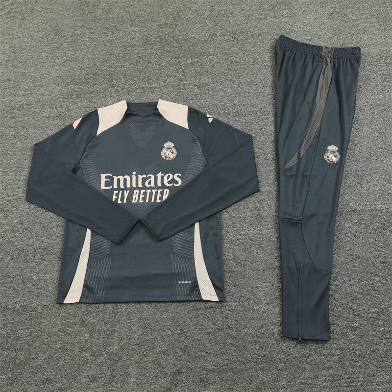 Real Madrid 24/25 - Fato de Treino - Meio Fecho