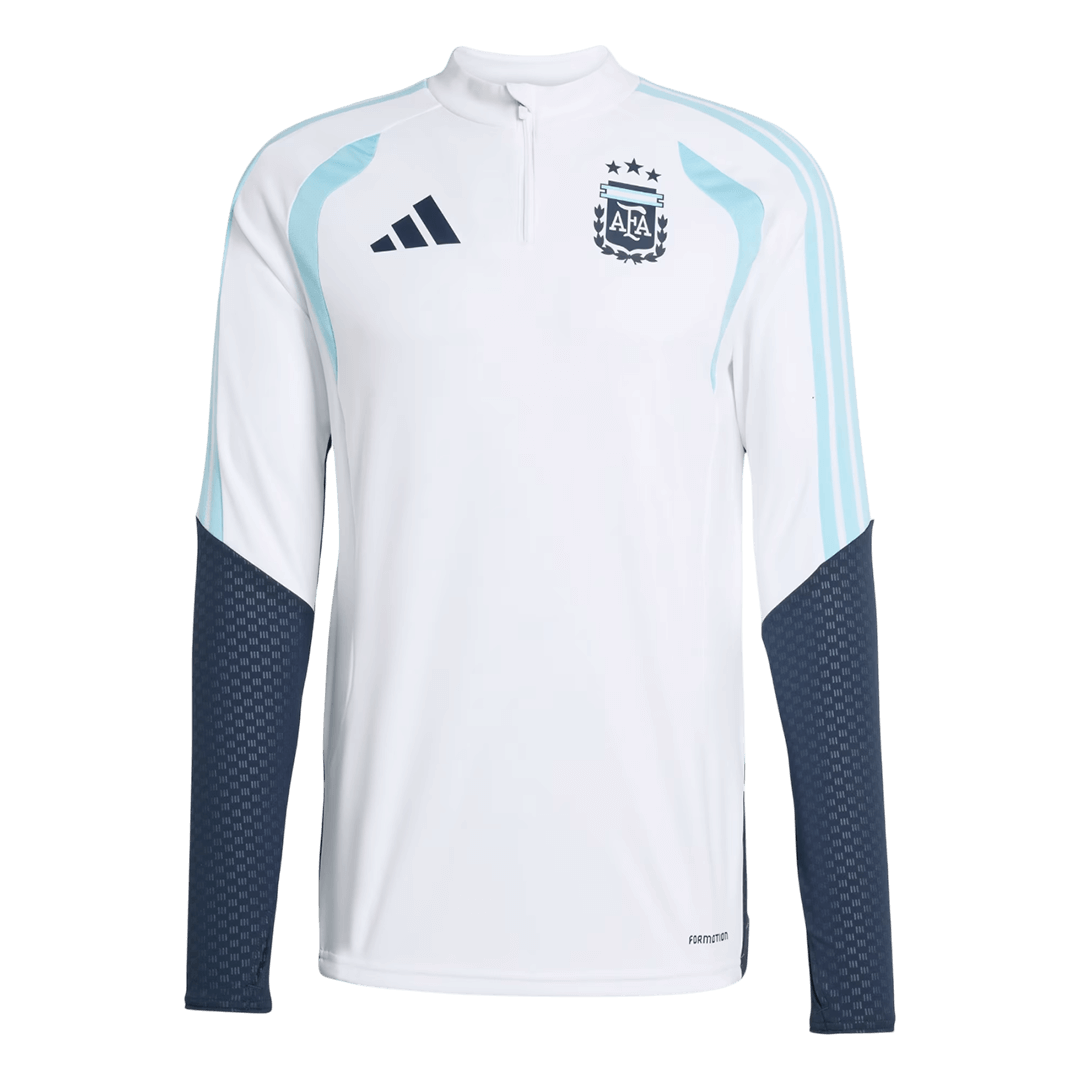 Conjunto de Moletom Argentina com Fecho (Parte de Cima+Calças) 2026 Branco