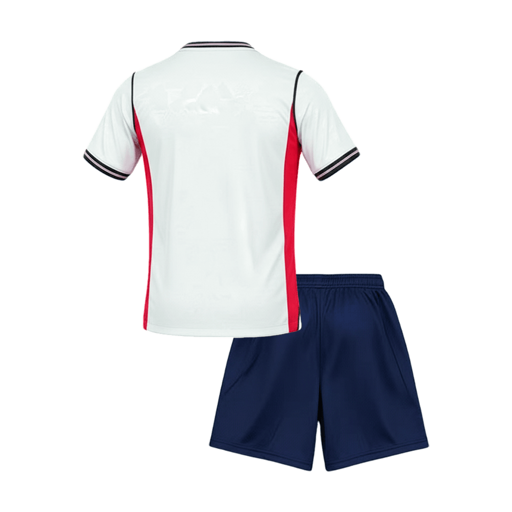 Inglaterra Criança Casa Mundial Futebol Camisola Conjunto (Camisola+Calções) 2026 Branco