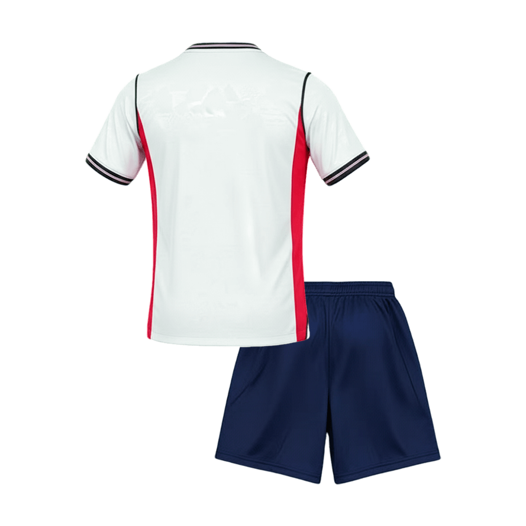 Inglaterra Criança Casa Mundial Futebol Camisola Conjunto (Camisola+Calções) 2026 Branco