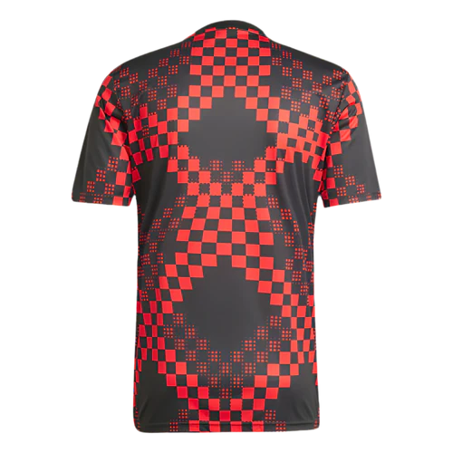 Camisola pré-jogo vermelho/preto 25/26