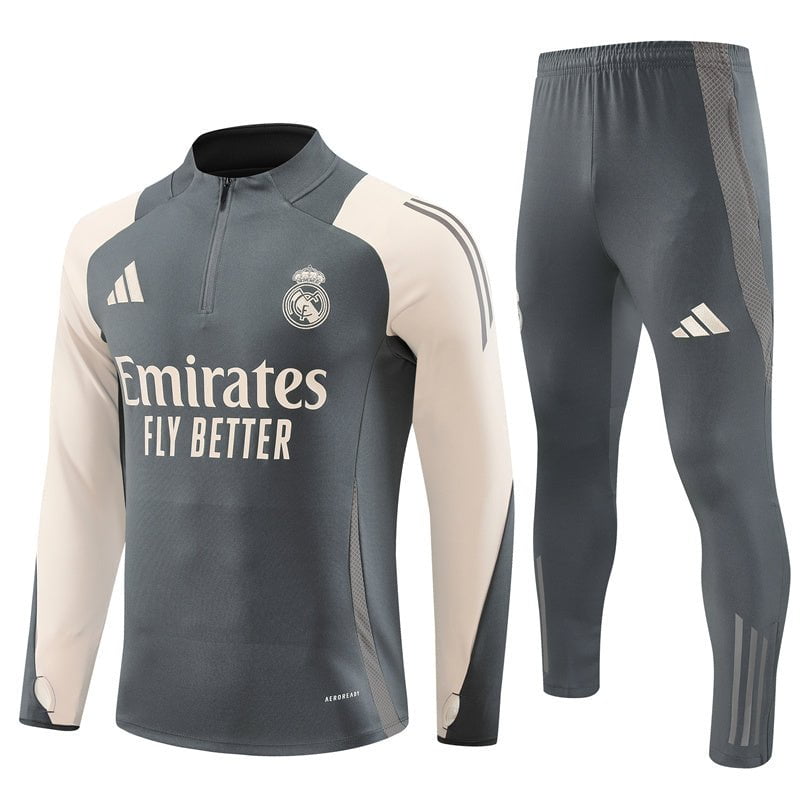 Real Madrid 24/25 - Fato de Treino - Meio Fecho