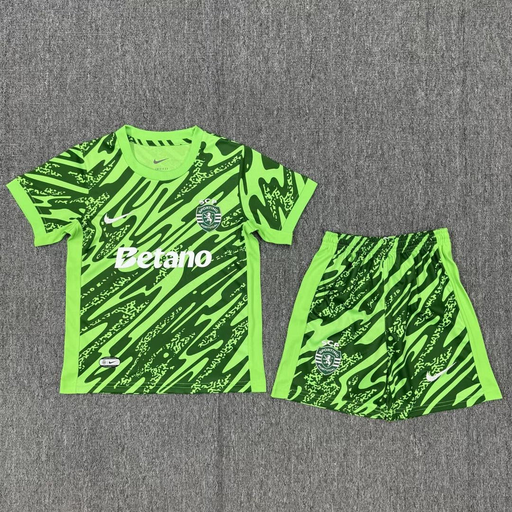 Conjunto infantil guarda-redes verde 25/26