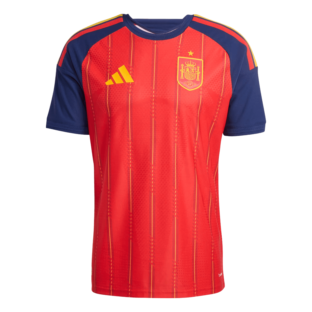 Versão de Jogador Espanha Casa Mundial Camisolas de Futebol 2026 Vermelho