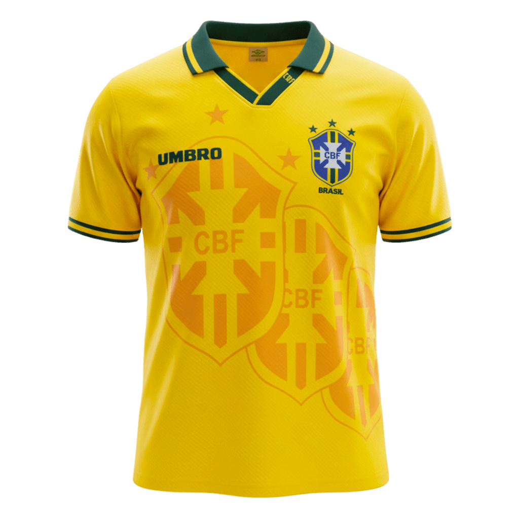 Retro Brasil Casa Camisola 1994 Amarelo