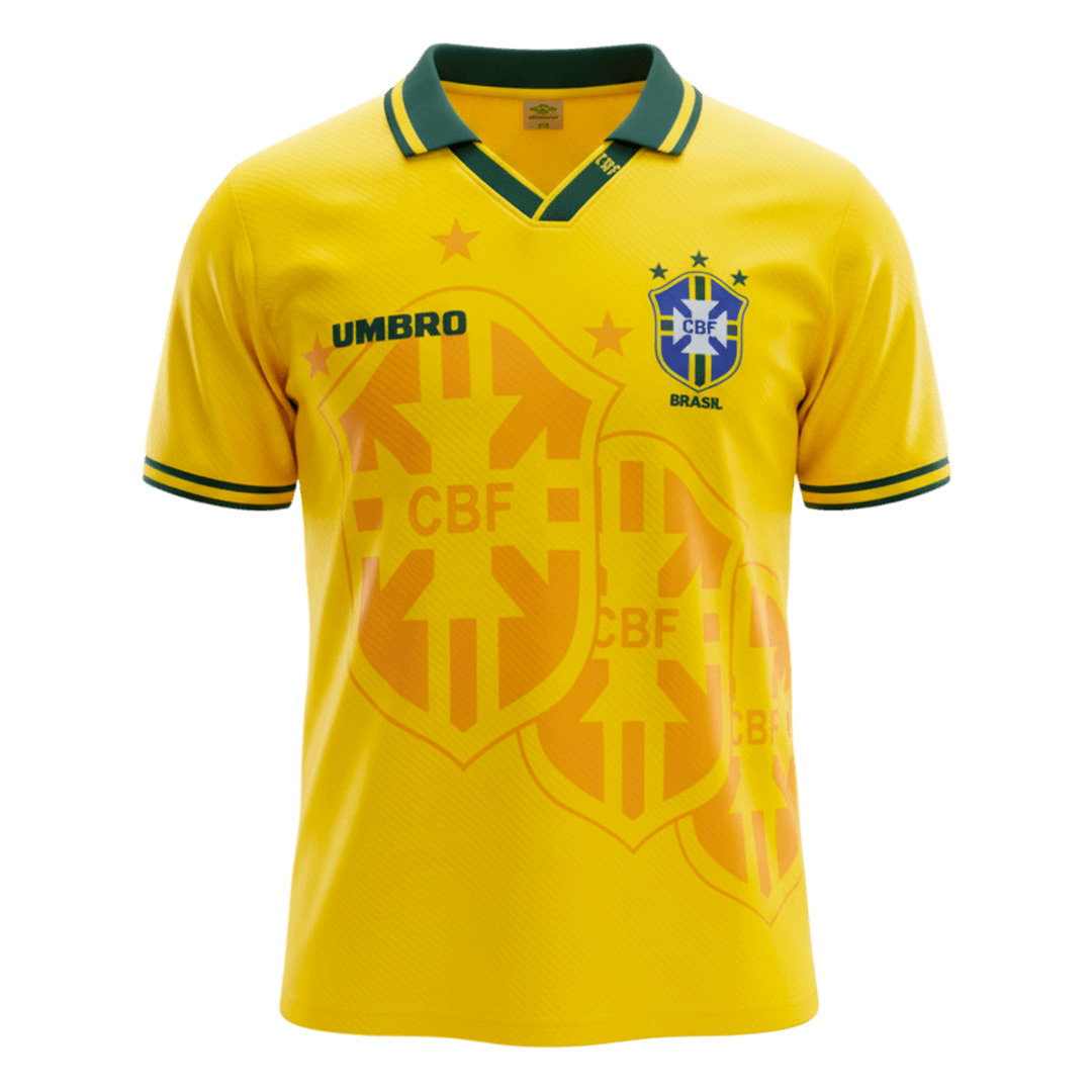 Retro Brasil Casa Camisola 1994 Amarelo