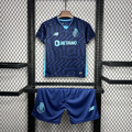 Conjunto infantil azul Terceiro equipamento 24/25