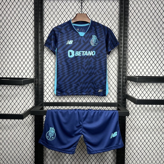 Conjunto infantil azul Terceiro equipamento 24/25