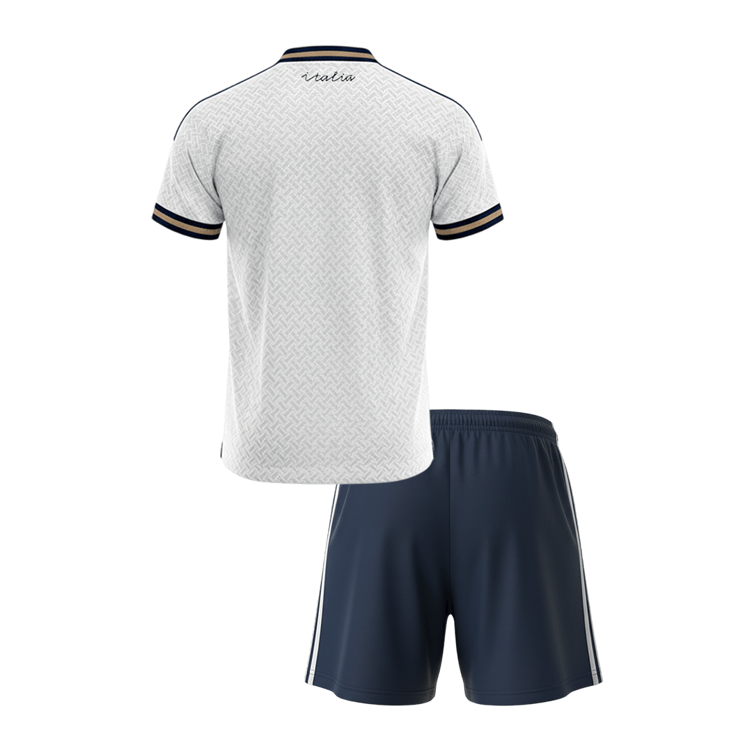 Itália Criança Equipamento Principal Mundial Futebol Camisola Conjunto (Camisola+Calções) 2026 Branco