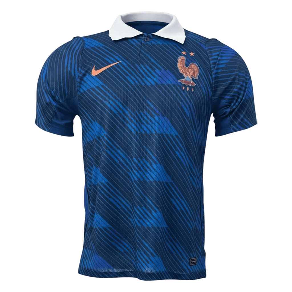Versão de Jogador da Camisola de Futebol do Mundial da França Casa 2026 Azul