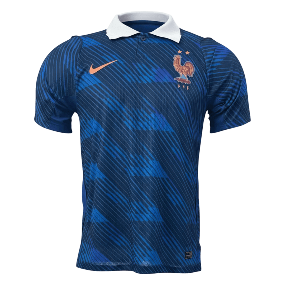 Versão de Jogador da Camisola de Futebol do Mundial da França Casa 2026 Azul