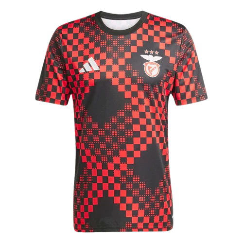 Camisola pré-jogo vermelho/preto 25/26