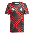 Camisola pré-jogo vermelho/preto 25/26