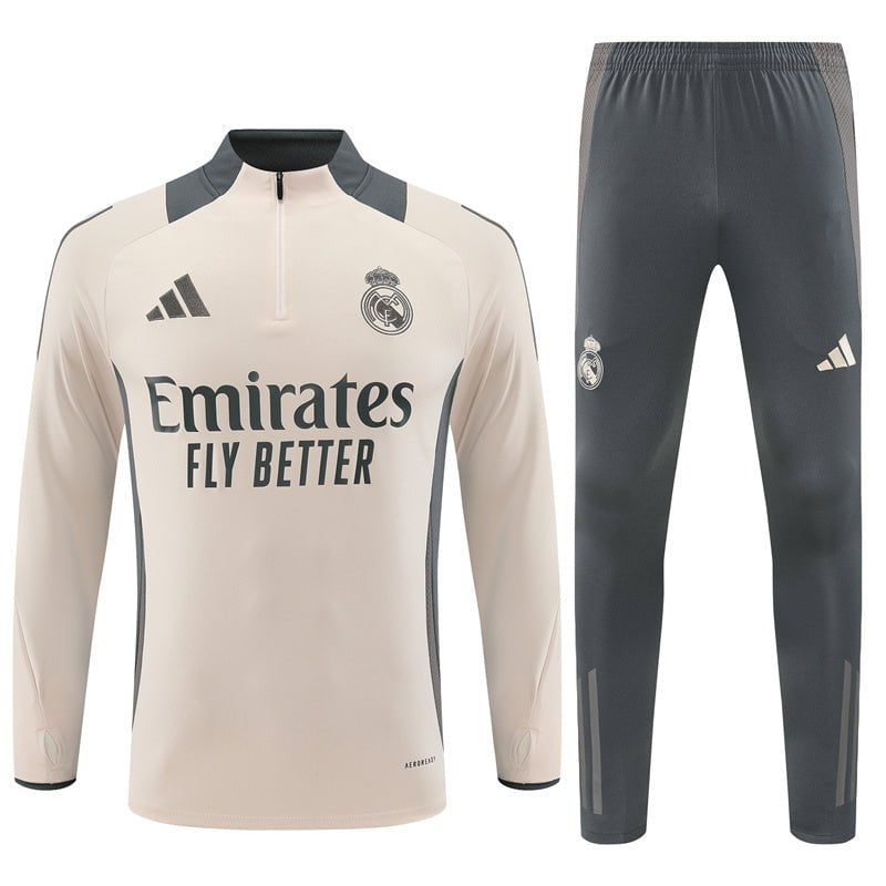 Real Madrid 24/25 - Fato de Treino - Meio Fecho