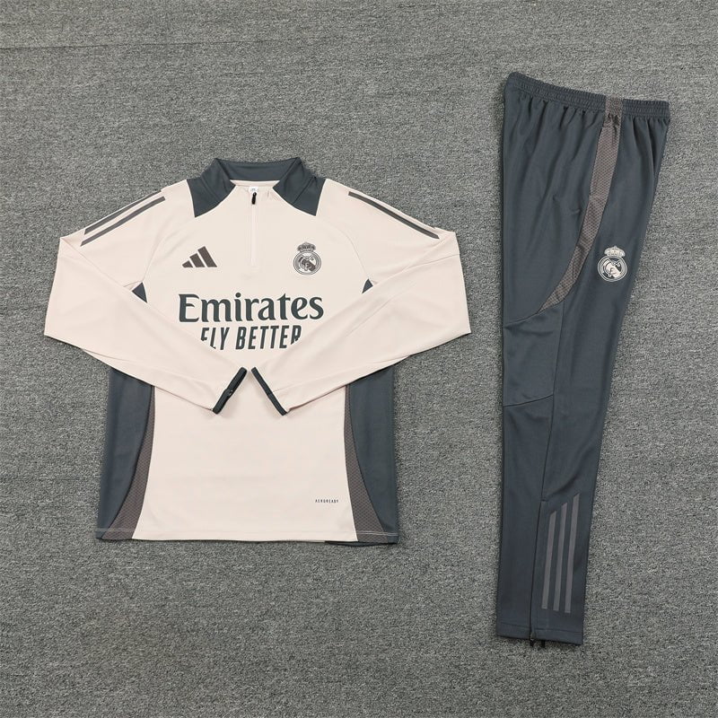 Real Madrid 24/25 - Fato de Treino - Meio Fecho