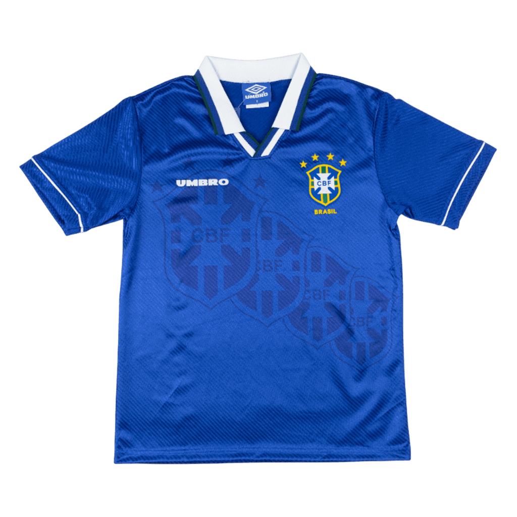 Retro Brasil Camisola Alternativa 94/96 Azul