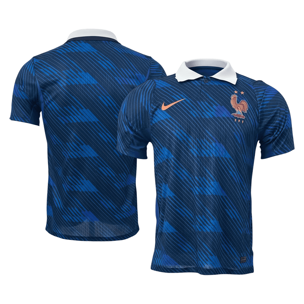 Versão de Jogador da Camisola de Futebol do Mundial da França Casa 2026 Azul