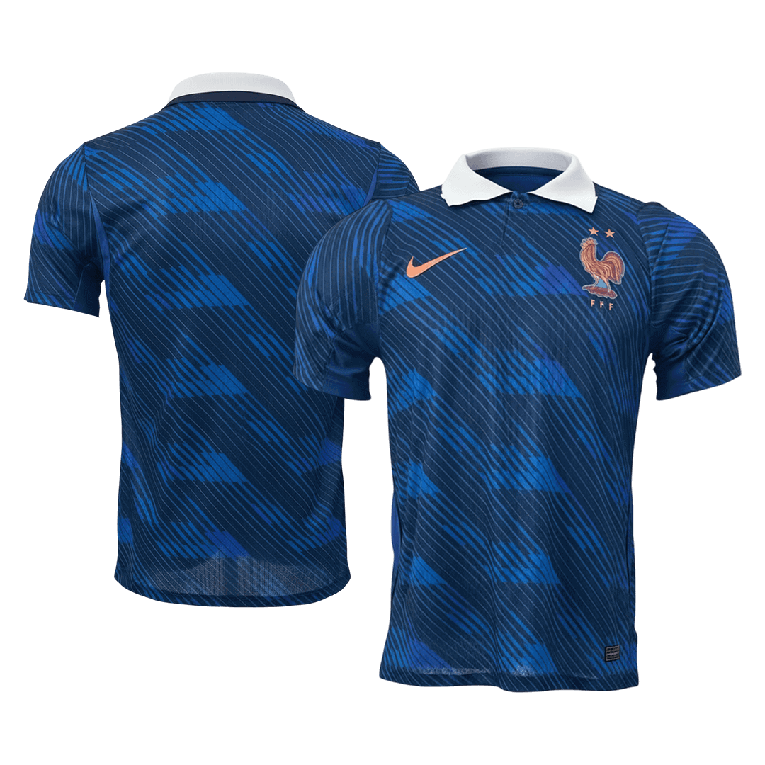 Versão de Jogador da Camisola de Futebol do Mundial da França Casa 2026 Azul