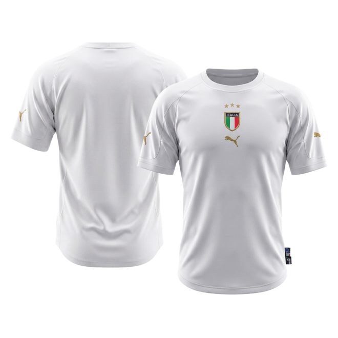 Retro Itália Fora Camisola 2004 Branco