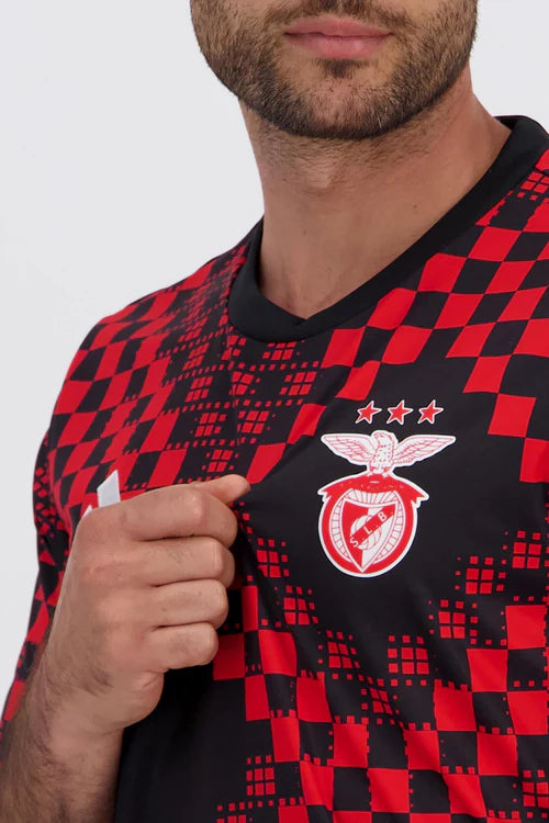 Camisola pré-jogo vermelho/preto 25/26