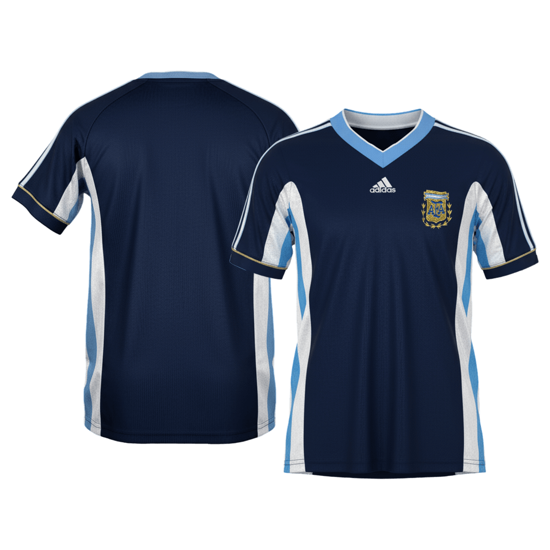 Retro Argentina Camisola Alternativa 1998