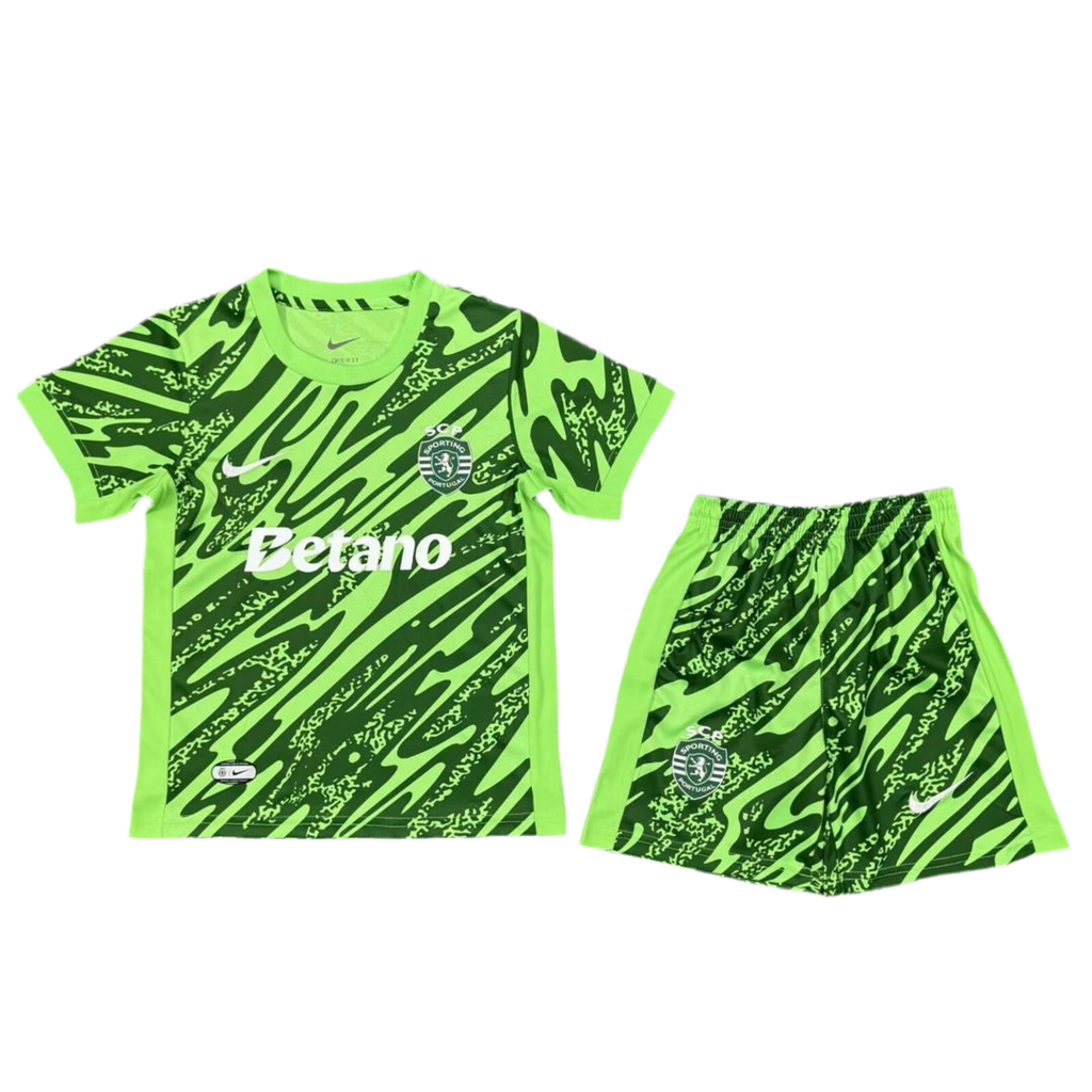 Conjunto infantil guarda-redes verde 25/26