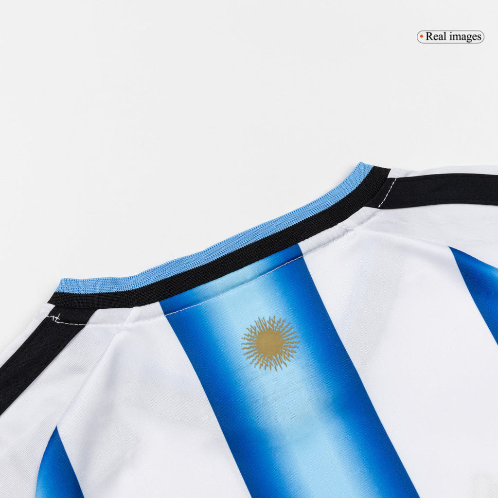 Argentina Criança Casa Campeonato do Mundo Futebol Equipamento (Camisa+Calções+Meias) 25/26
