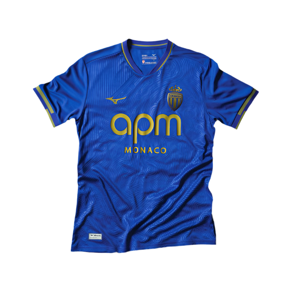 Camisola AS Mónaco Visitante azul 25/26