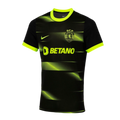 Camisola Alternativa 22/23 Preta e Verde Retro