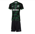 Conjunto de criança Visitante preto/verde 25/26